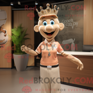 Tan Queen mascotte kostuum...