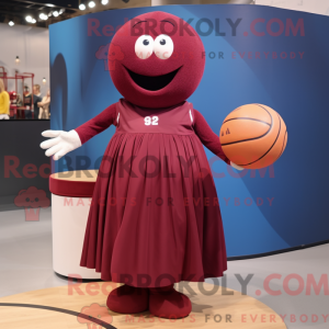 Maroon Handball Ball mascot...