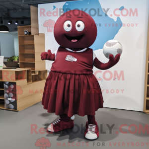 Bordowa maska do gry w...