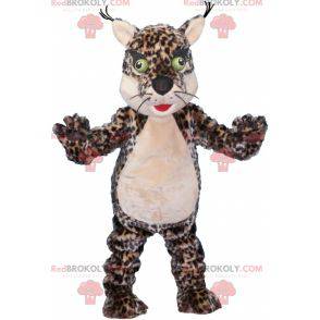 Maskot tygří tygr skvrnitý se zelenýma očima - Redbrokoly.com