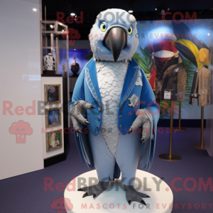 Sølv papegøje maskot...