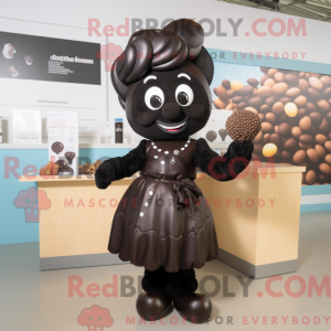 Sort chokolade maskot...
