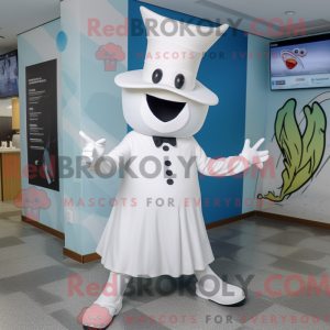 White Ray maskot kostym...