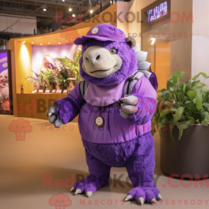Lilla Glyptodon maskot...