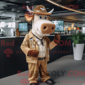 Disfraz de mascota de vaca...