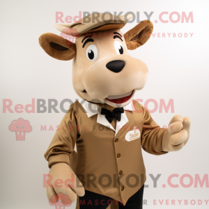 Mascotte de vache en jersey...