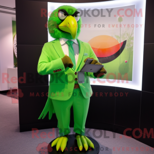 Lime Green Falcon máscara...