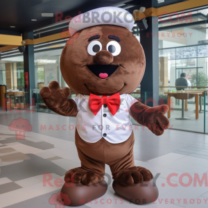 Brune kødboller maskot...