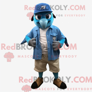 Blauer Jay Maskottchen...