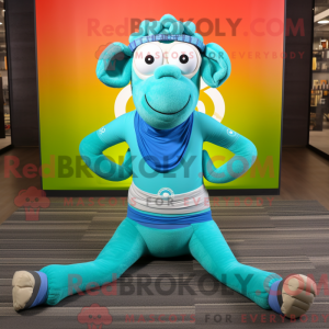 Turkis får maskot kostume...