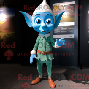 Disfraz de mascota Cyan Elf...