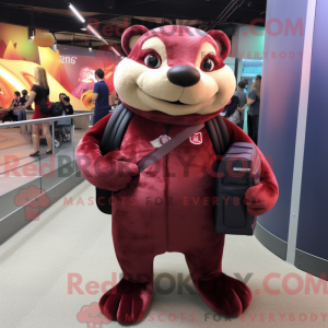 Personaggio mascotte Maroon...