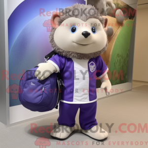 Lavender Hedgehog mascot...