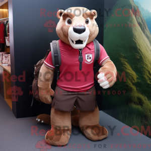 Maroon Mountain Lion mascot...