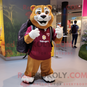 Maroon Mountain Lion mascot...