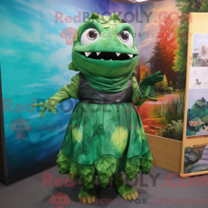 Forest Green Piranha mascot...