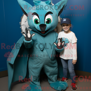 Disfraz de mascota Teal Bat...