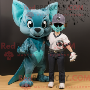 Disfraz de mascota Teal Bat...