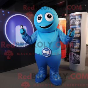 Blue Soda Can mascot...