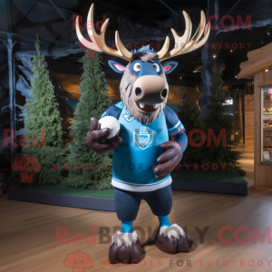 Disfraz de mascota Blue Elk...