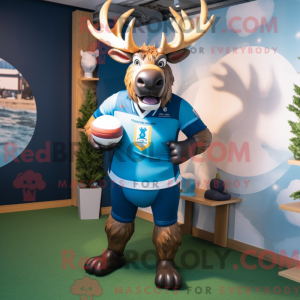 Disfraz de mascota Blue Elk...