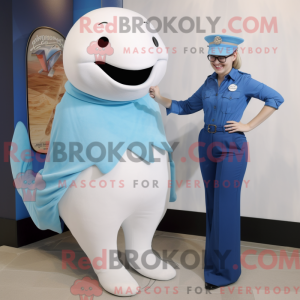 Blue Beluga Whale mask...