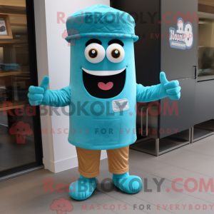 Turquoise Bbq Ribs mascot...