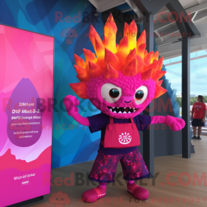 Maskotdraktfigur Magenta...