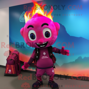 Maskotdraktfigur Magenta...