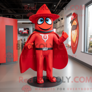 Red Superhero mascot...