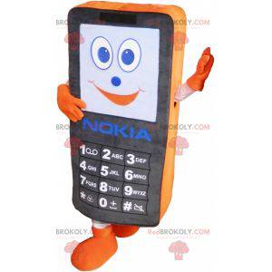 Mascotte de téléphone portable Nokia noir et orange -