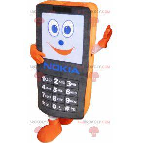 Black and orange Nokia cell phone mascot - Redbrokoly.com