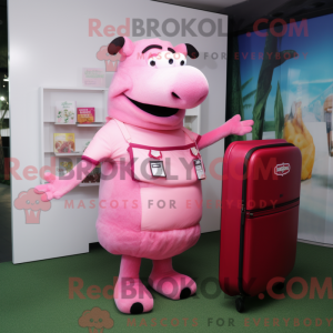 Postava maskota Pink Bbq...