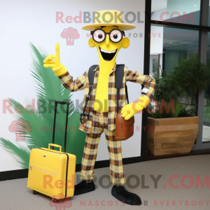 Postava maskota žlutého...