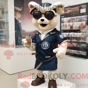Navy Champagne Maskottchen...