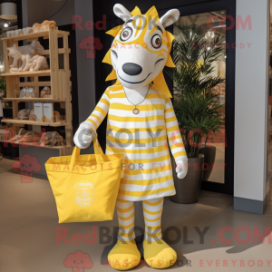 Citrongul Zebra maskot...