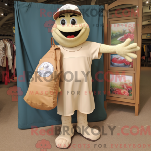 Beige baseball handske...