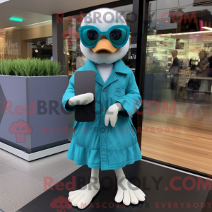 Disfraz de mascota de Cyan...