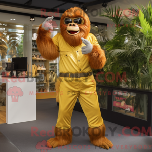 Gull Orangutang maskot...