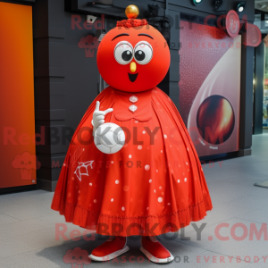 Personaggio mascotte rosso...