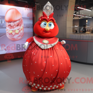 Personaggio mascotte rosso...