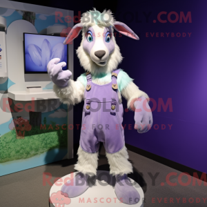Lavendel ged maskot kostume...