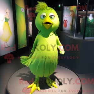 Postava maskota Lime Green...