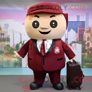 Maroon Dim Sum mascot...
