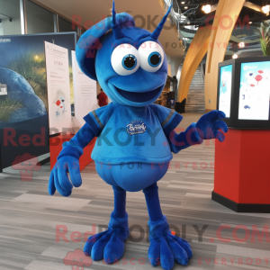 Blue Lobster mascot costume...