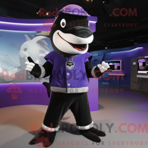 Personaggio mascotte viola...