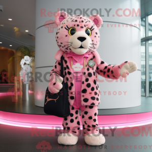 Máscara Rosa Leopard com...
