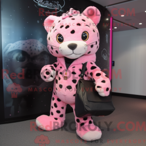 Máscara Rosa Leopard com...