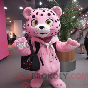 Máscara Rosa Leopard com...