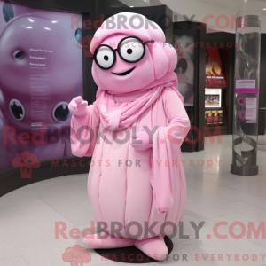 Rosa mamma-maskotdraktfigur...